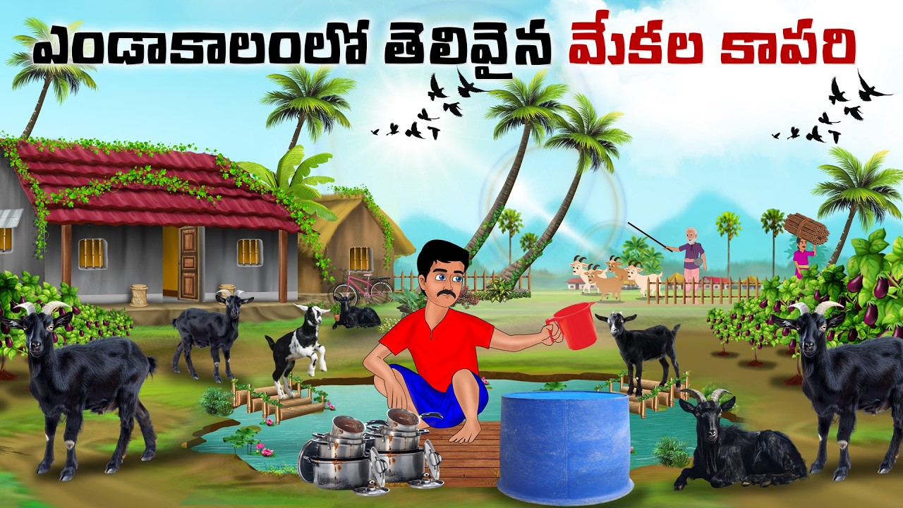 ఎండాకాలంలో తెలివైన మేకల కాపరి  | Telugu moral stories | Neethi kathalu | PSR story time