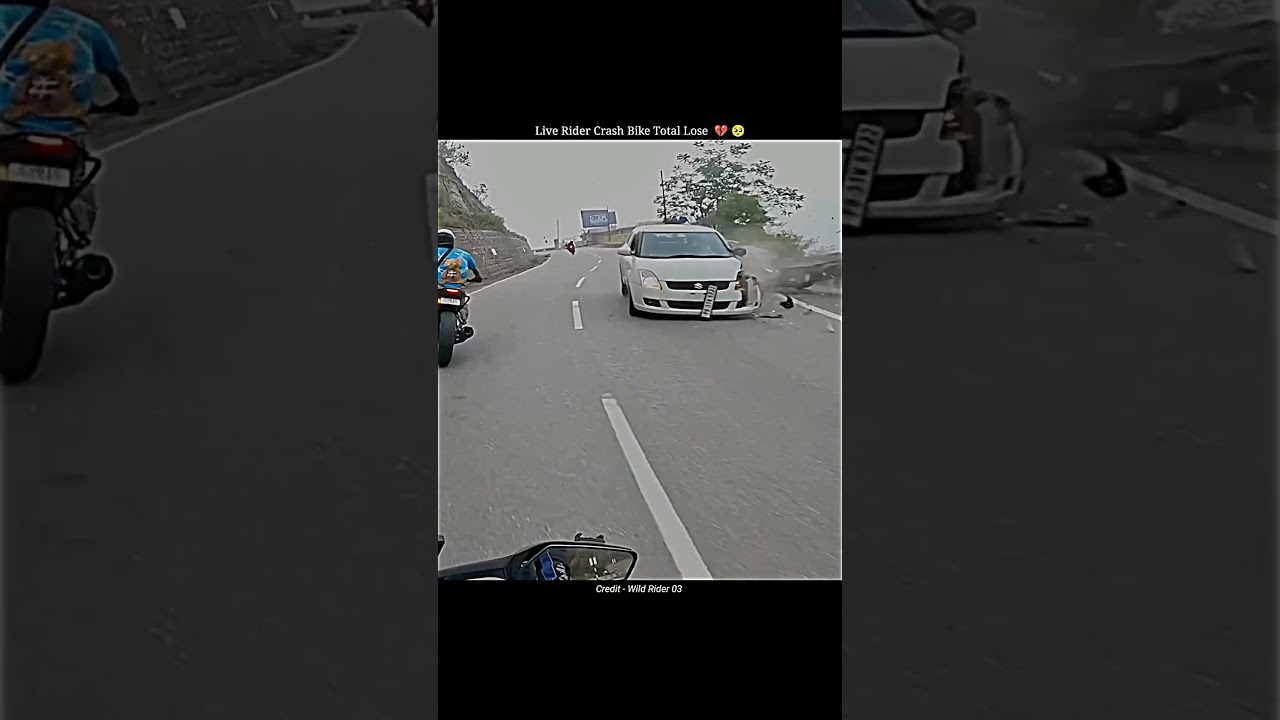 Live Rider Crash Bike Total Lose 💔🥺#motovlog #viral #ytshorts #hyperride #crash #bikecrash #reels