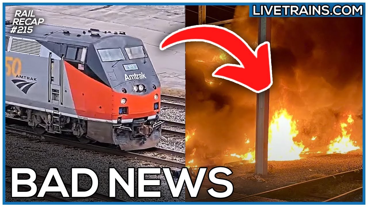 BAD News From Amtrak, Heritage Unit Caught Fire | RailRecap 215