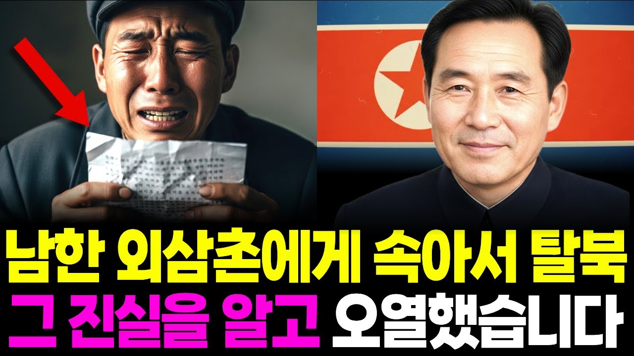 남한 외삼촌에게 속아서 탈북, 그 진실을 알고 오열했습니다.