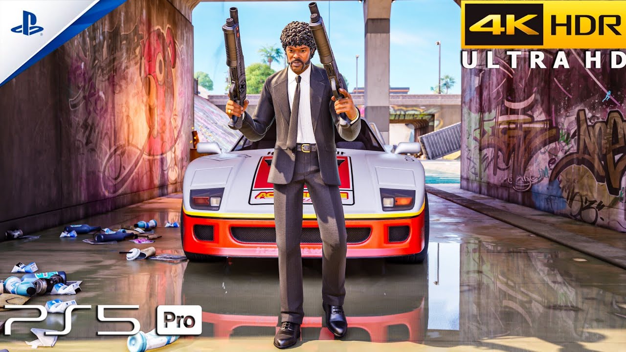 Fortnite (PS5 Pro) 4K 120FPS HDR Gameplay | Skin Jules Winnfield (Pulp Fiction) 