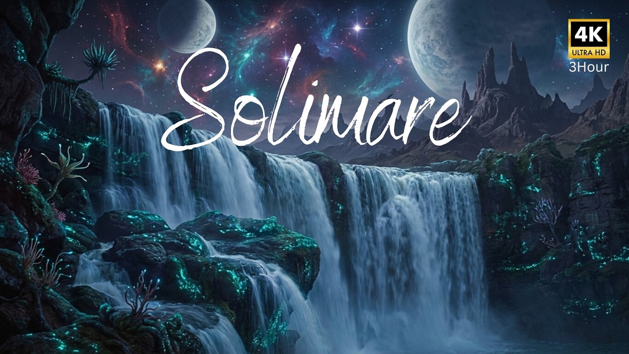 4K💤🪐 Sleep on an Alien Planet – 3H Waterfalls