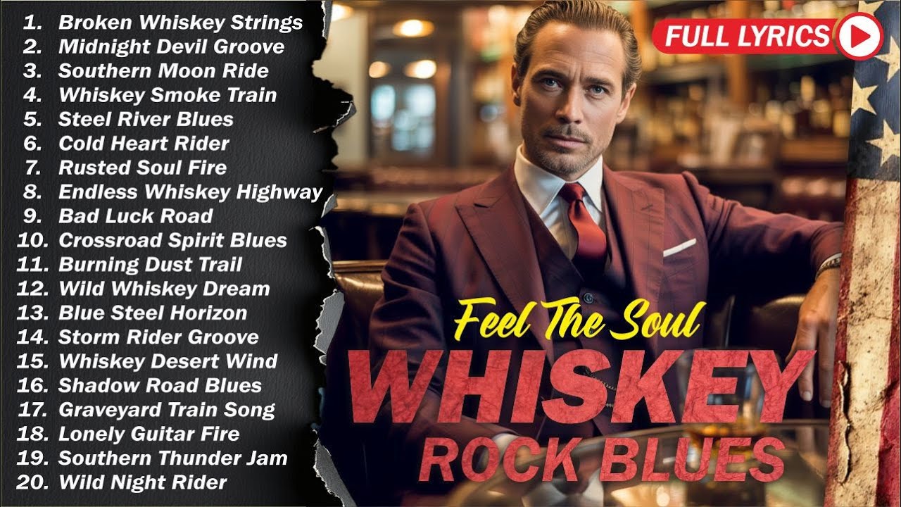Whiskey Shadows | Slow Blues Rock Guitar for Peaceful Moments