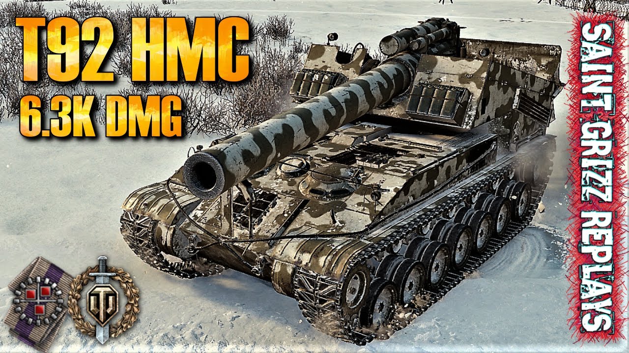 WoT T92 HMC Gameplay &diams; 6 Frags 6.3k Dmg &diams; SPG Arty Review