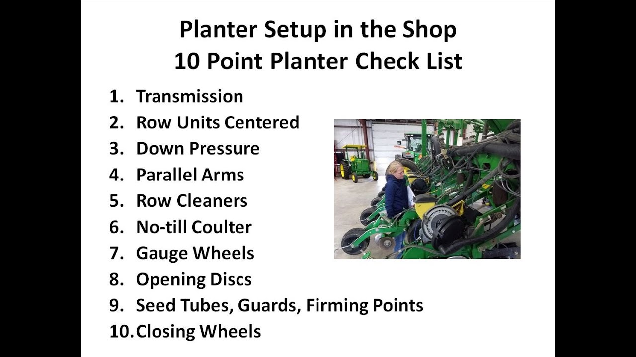Planter Clinic Promo: From the Hitch Pins to the Closing Wheels