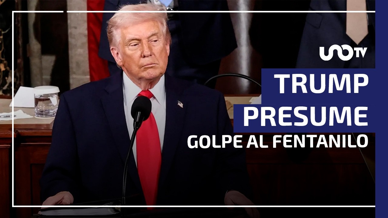 Trump presume ante Congreso disminución del 56% en flujo de fentanilo