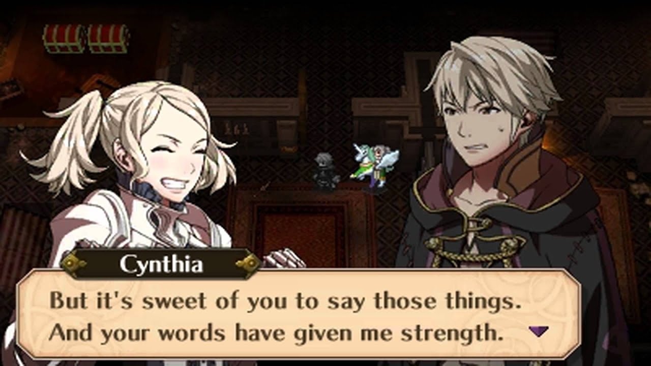 Fire Emblem Awakening - Male Avatar (My Unit) & Cynthia The Future Past 1 Conversation