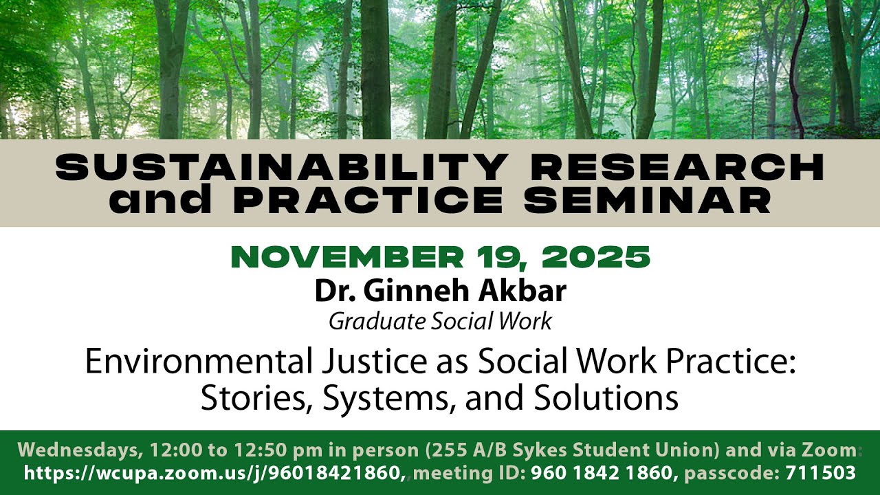 SRPS Fall '25 11/19: Environmental Justice as Social Work Practice