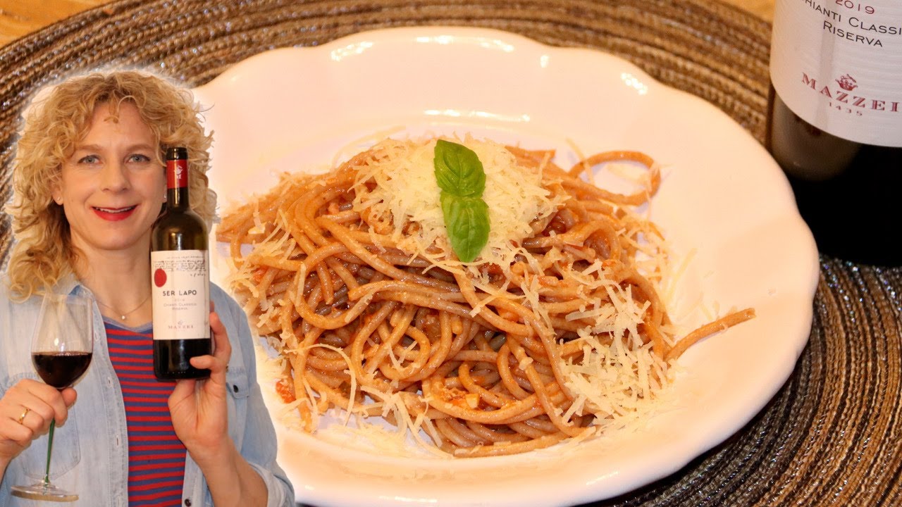 Spaghetti Vesuvio⎮tolles Alltagsgericht⎮mit Weintipp