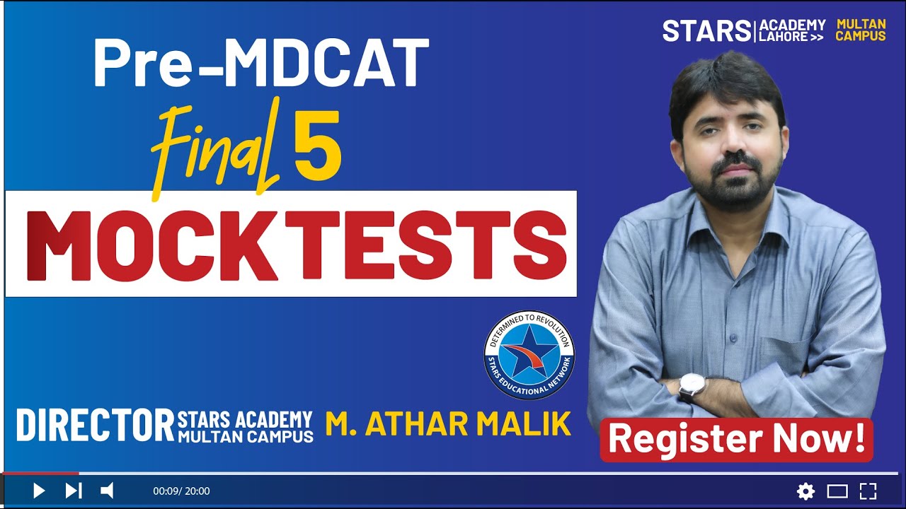 Director Stars Academy Multan | M. Athar Malik’s MDCAT Mock Test & Preparation Tips! #mdcat2024
