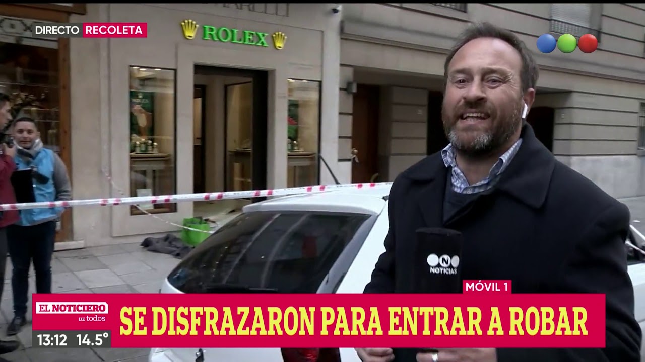 Asaltaron una joyería en Recoleta