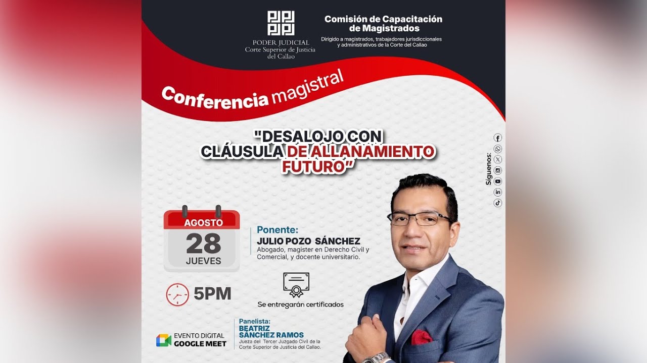 #EnVivo 📚 Conferencia magistral