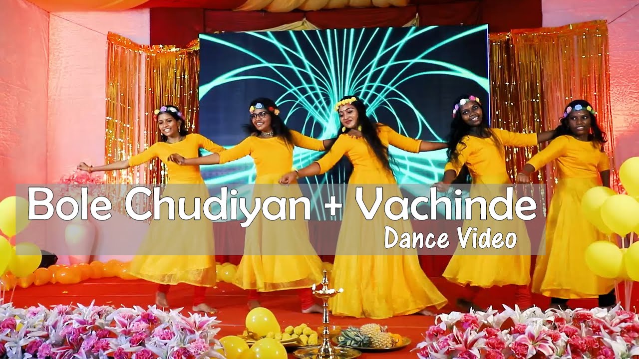#Surabhicineway#HaldiDance#BoleChudiyan Bole Chudiyan + Vachinde | Haldi Dance | Bride &  Cousins |
