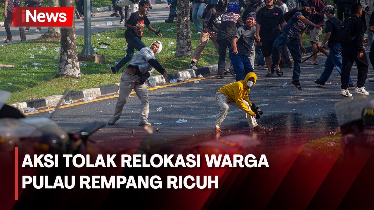 Aksi Tolak Relokasi Warga Pulau Rempang Ricuh, Polisi Amankan Puluhan Demonstran