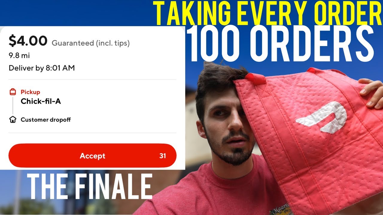 Taking Every DoorDash Order For 100 Orders Straight &hellip;THE FINALE