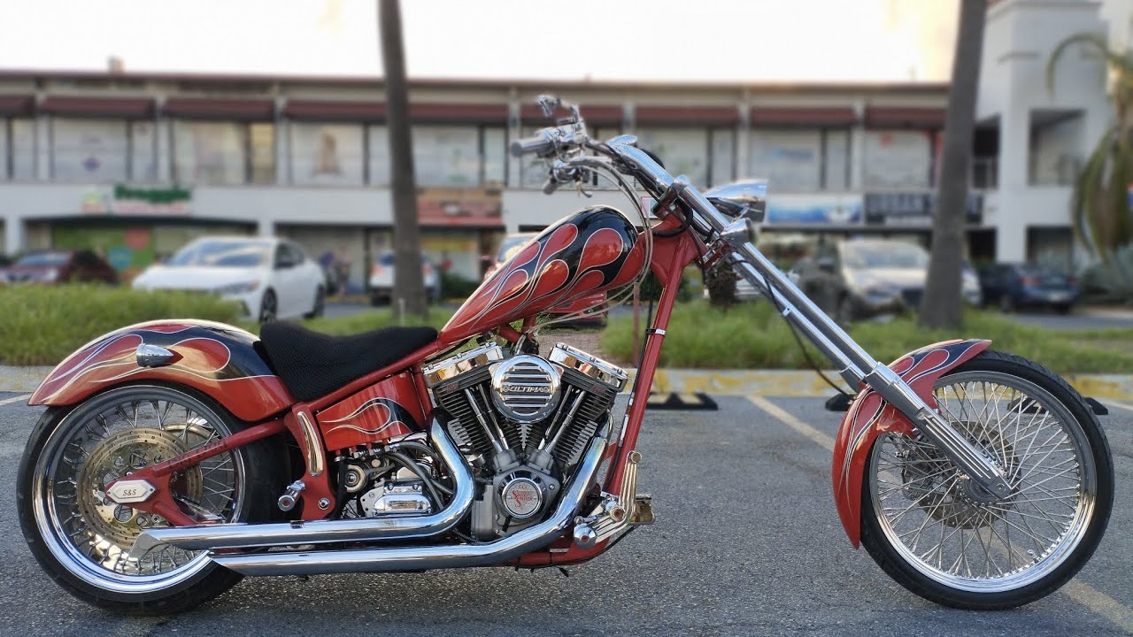 Chopper motor S&S sonido 2005 Precision Cycle Works Detroit Chopper Softail