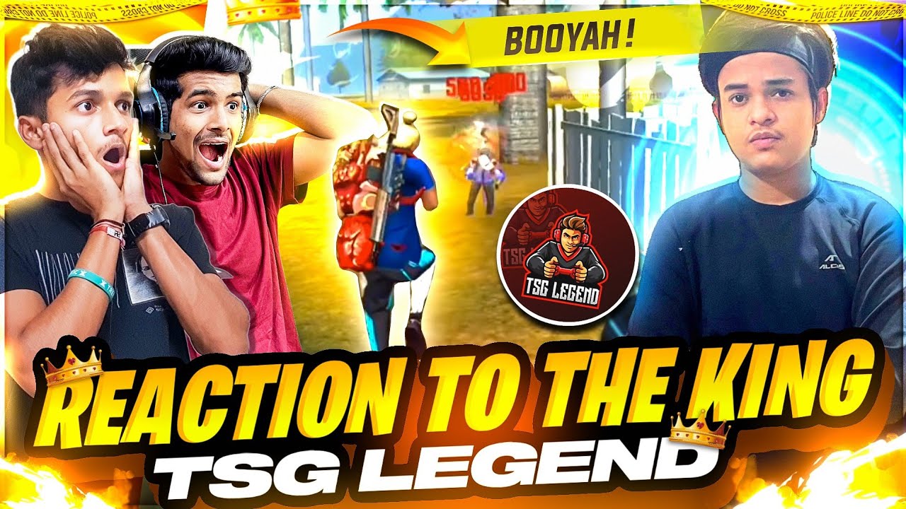 REACTION TO THE KING 👑 TSG LEGEND | BEST RUSHER OF INDIA | FREE FIRE REACTION