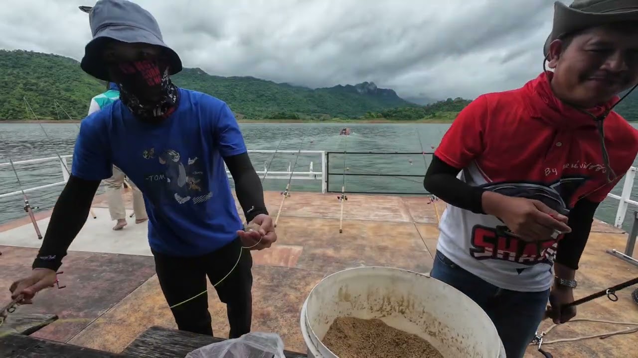 ตกปลาเขื่อนศรีนครินทร์#fishing #ตกปลาหน้าดิน #cooking