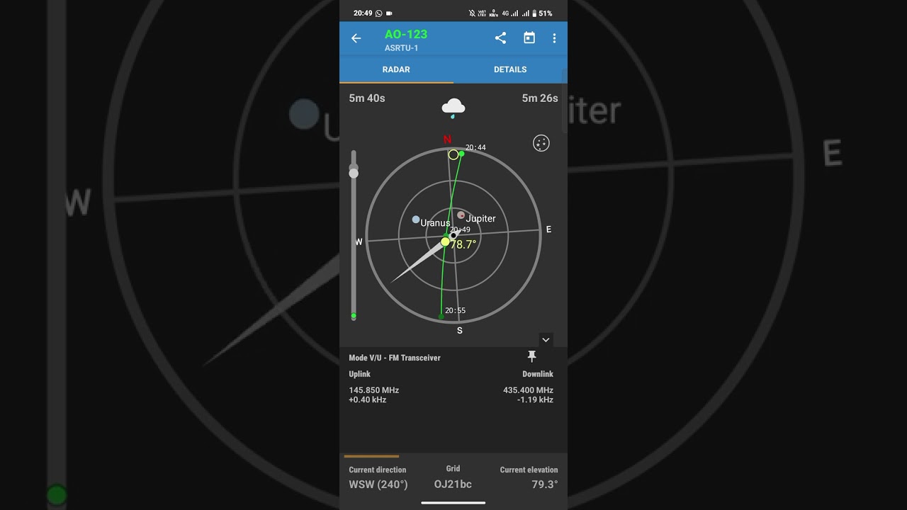 VR On AO-123 February 16, 2026 Starting On 20:44 WIB / 13:44 UTC YG5NAF OJ21bc 