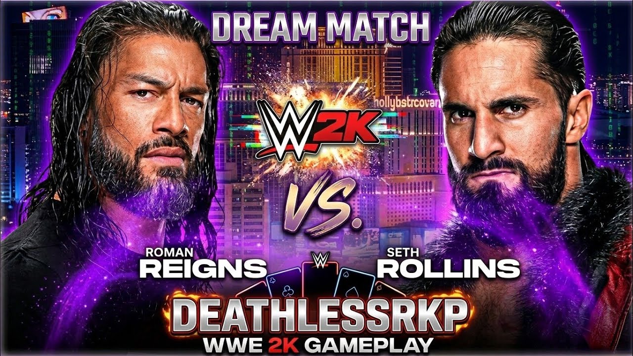 Roman Reigns vs Seth Rollins 🔥 Full Match WAR! | WWE 2K25 Gameplay
