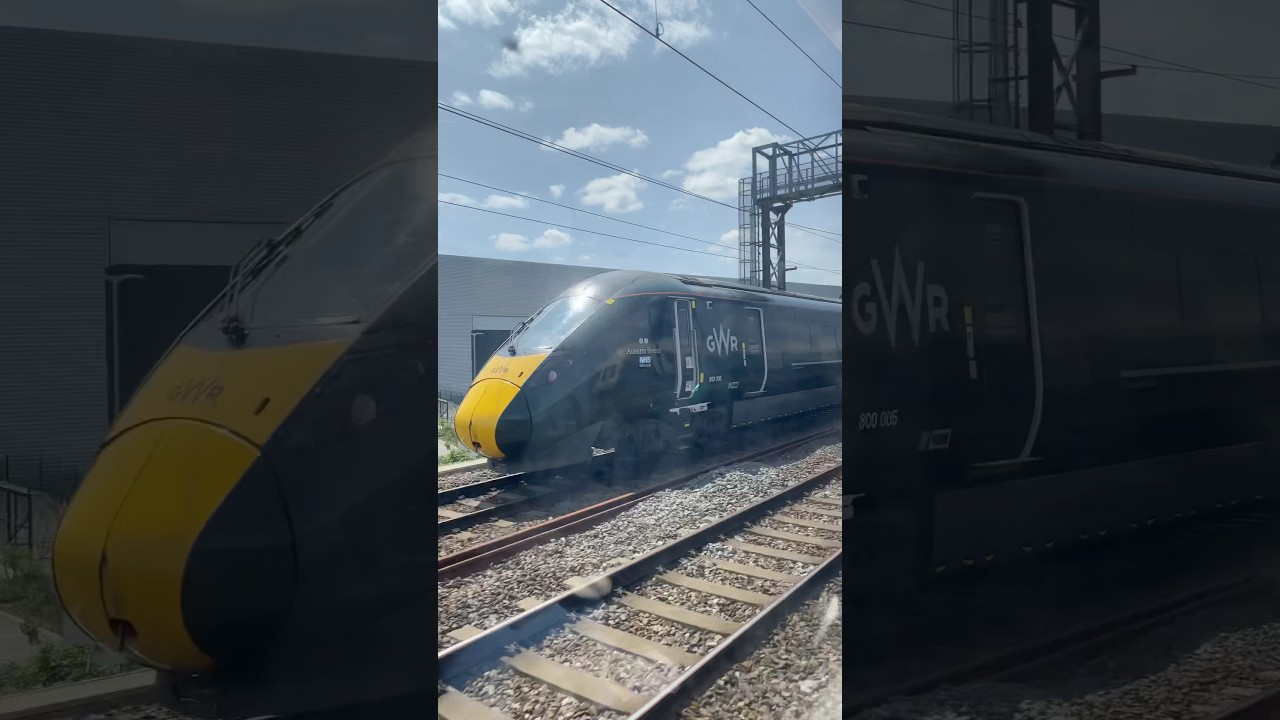 Class 800 GWR overtaking us 