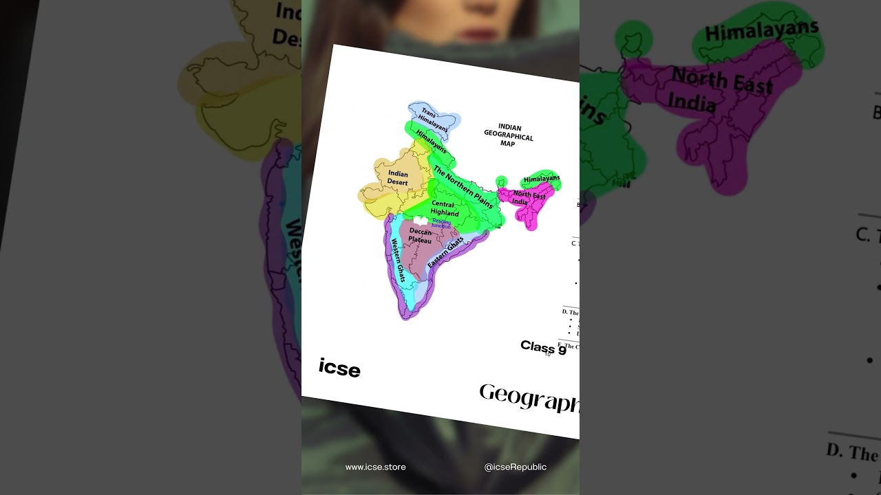 ICSE Geography Class 9 – Physical Divisions of India QR 🌍