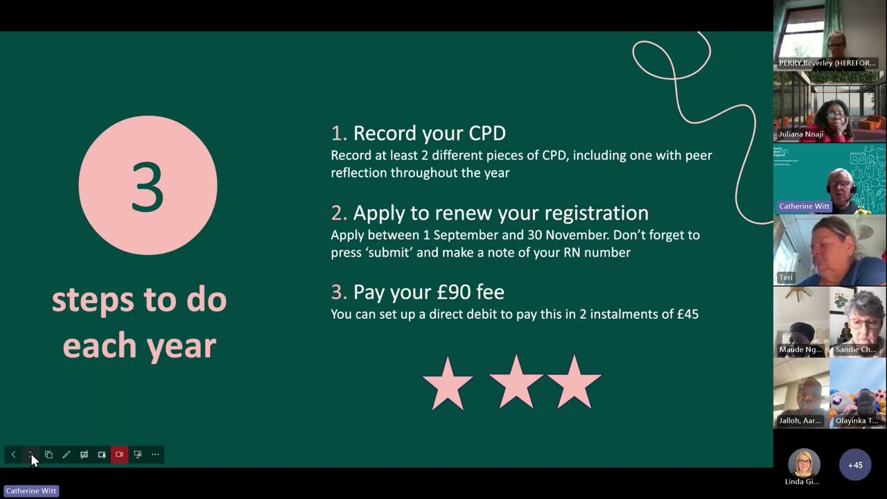 Social Work England and BASW England - CPD registration requirements workshop - 31/10/23