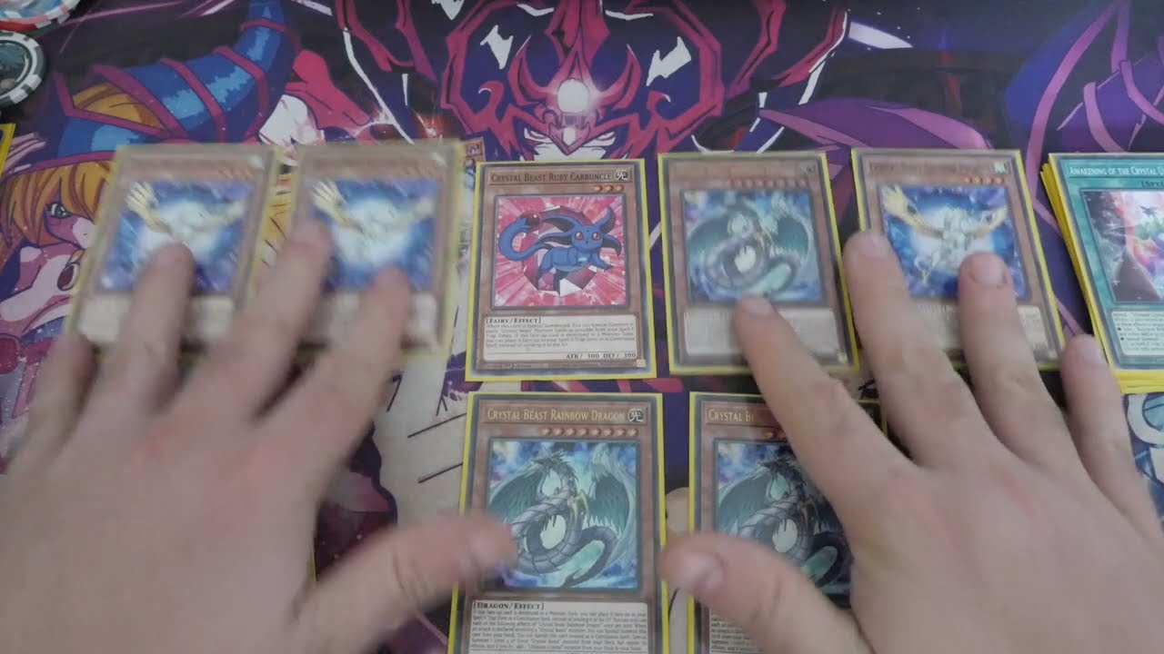 YUGIOH Crystal Beast Control Combo Test Hands