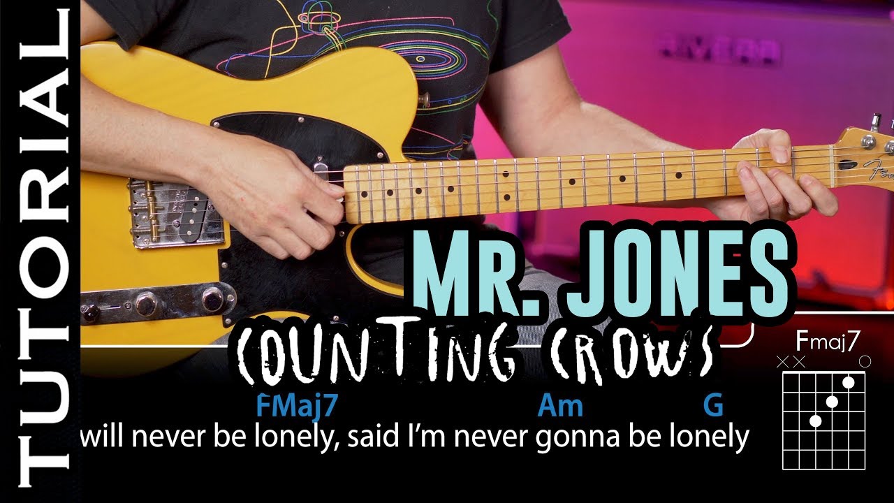 Mr Jones de Counting Crows en guitarra (Tutorial Completo) Cómo tocar | Guitarraviva
