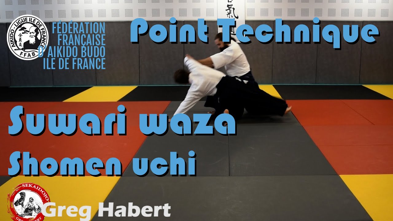 Point technique Shodan, Suwari waza Shomen uchi par Greg Habert 4ème dan et Léo Gaspard 1er dan