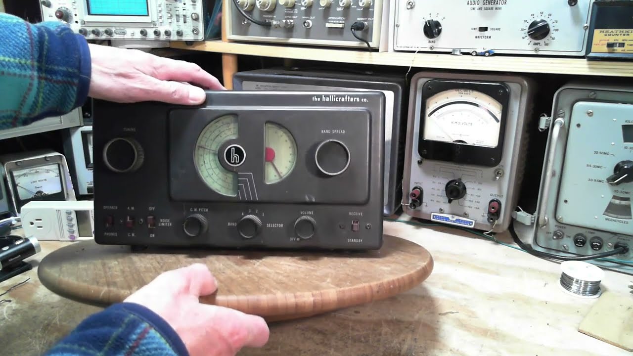 Hallicrafters S-38 Four Band Tube Radio Video #1 - Checkout and Power Up
