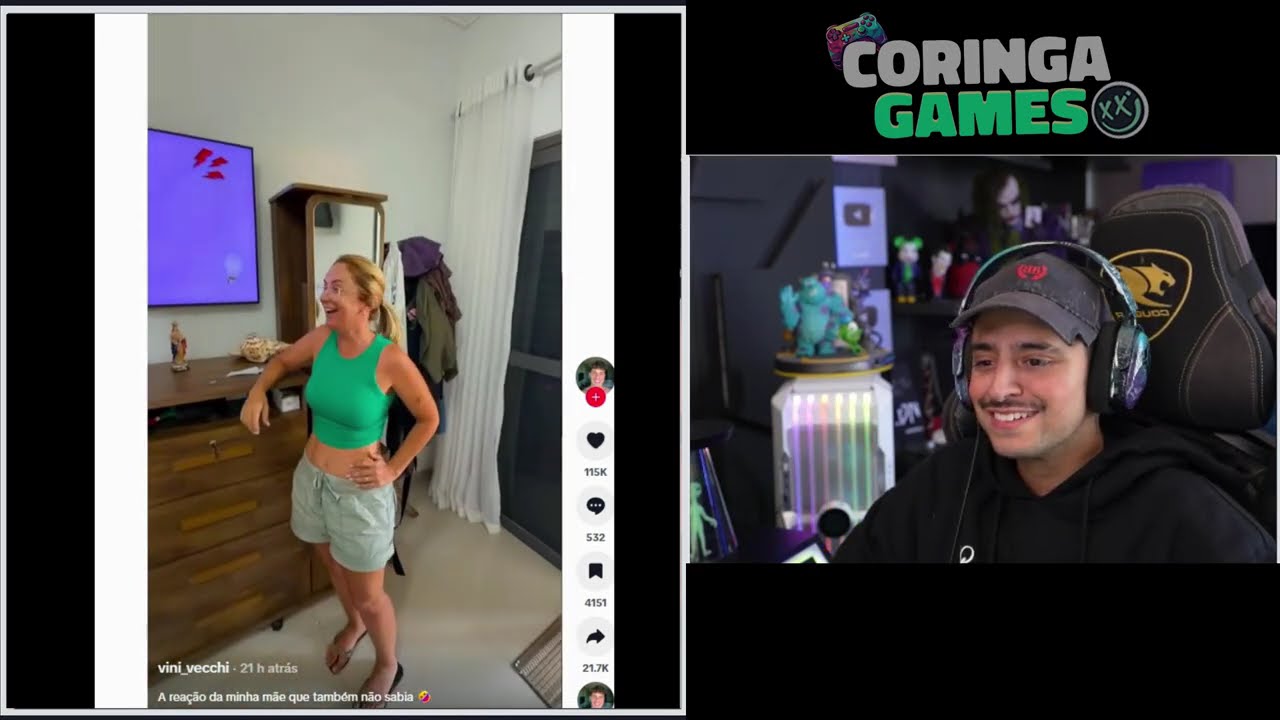 CORINGA REAGINDO AOS VÍDEOS DO DISCORD 🤣🤣  #31