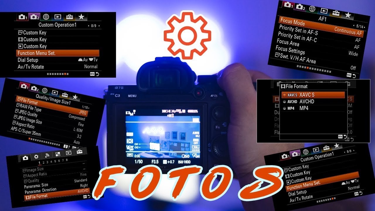 Como configurar la SONY A7 III para Fotografía ⚙🛑📷