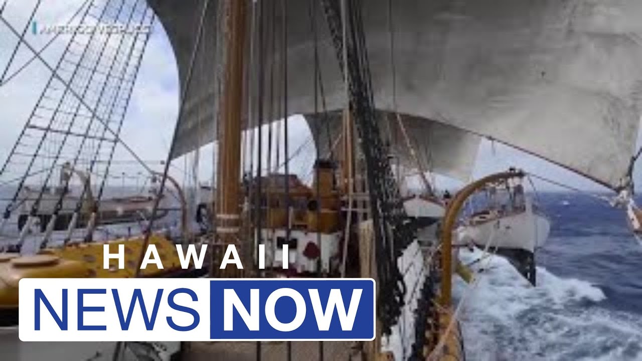 Historic Italian naval ship docks at Honolulu Harbor