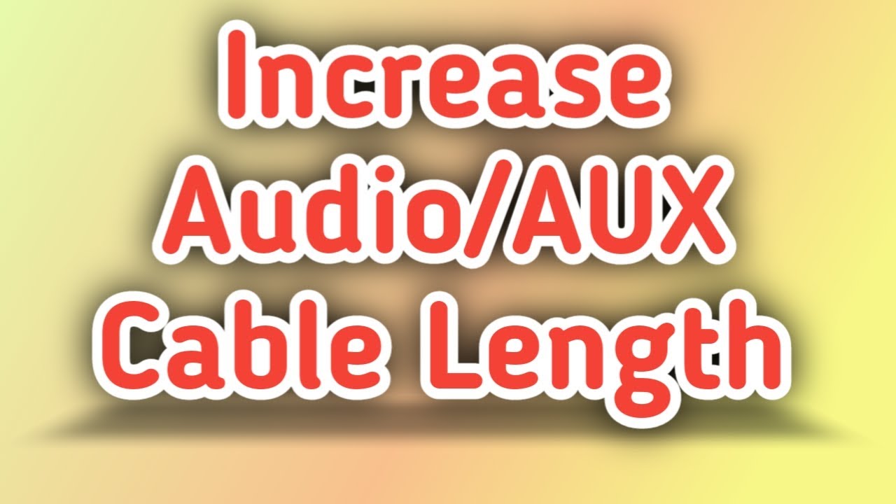 How to connect AUX Extension Cable