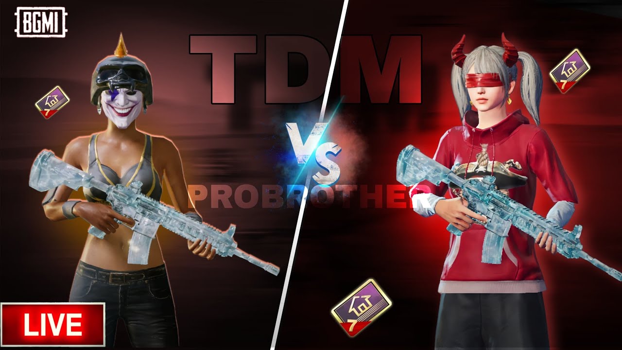 1v1 TDM LIVE WITH SUBSCRIBERS ☠️🔥|| BOOM BAAM WITH @PRObrother live 🔥