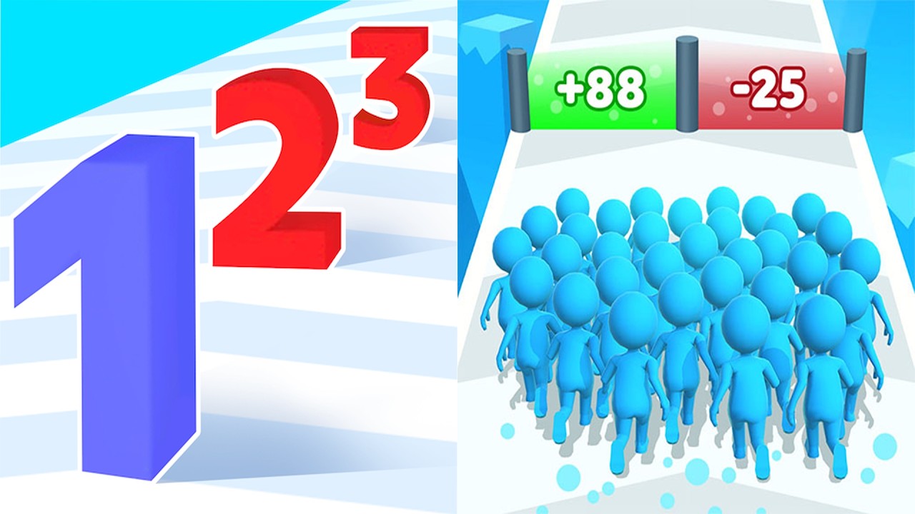 Number Master VS Count Masters💧💧💧All Levels Gameplay Android, ios (Part 247)