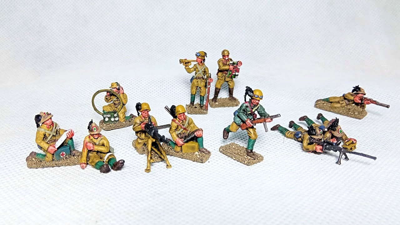 WW2 Italian Heavy Weapon & Support Units 1/72 Scale Conversion and Painting