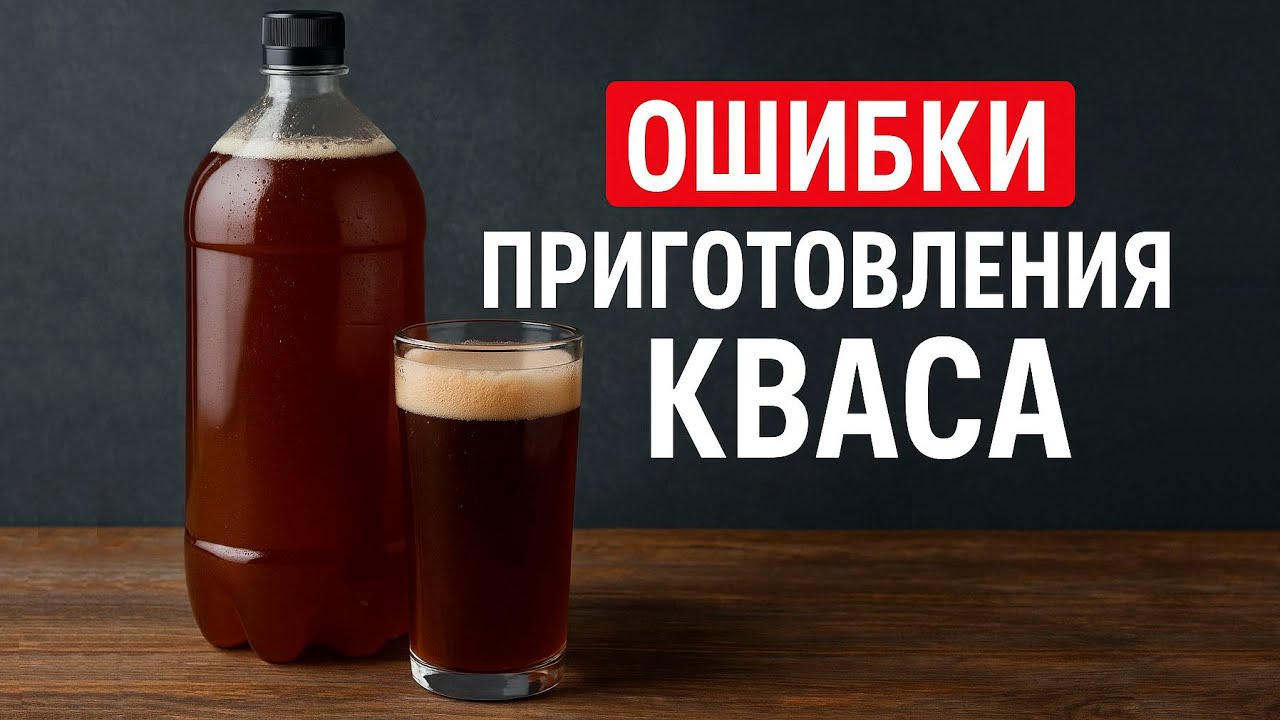 Как приготовить домашний квас БЕЗ ОШИБОК? СЕКРЕТ вкусного и полезного кваса!