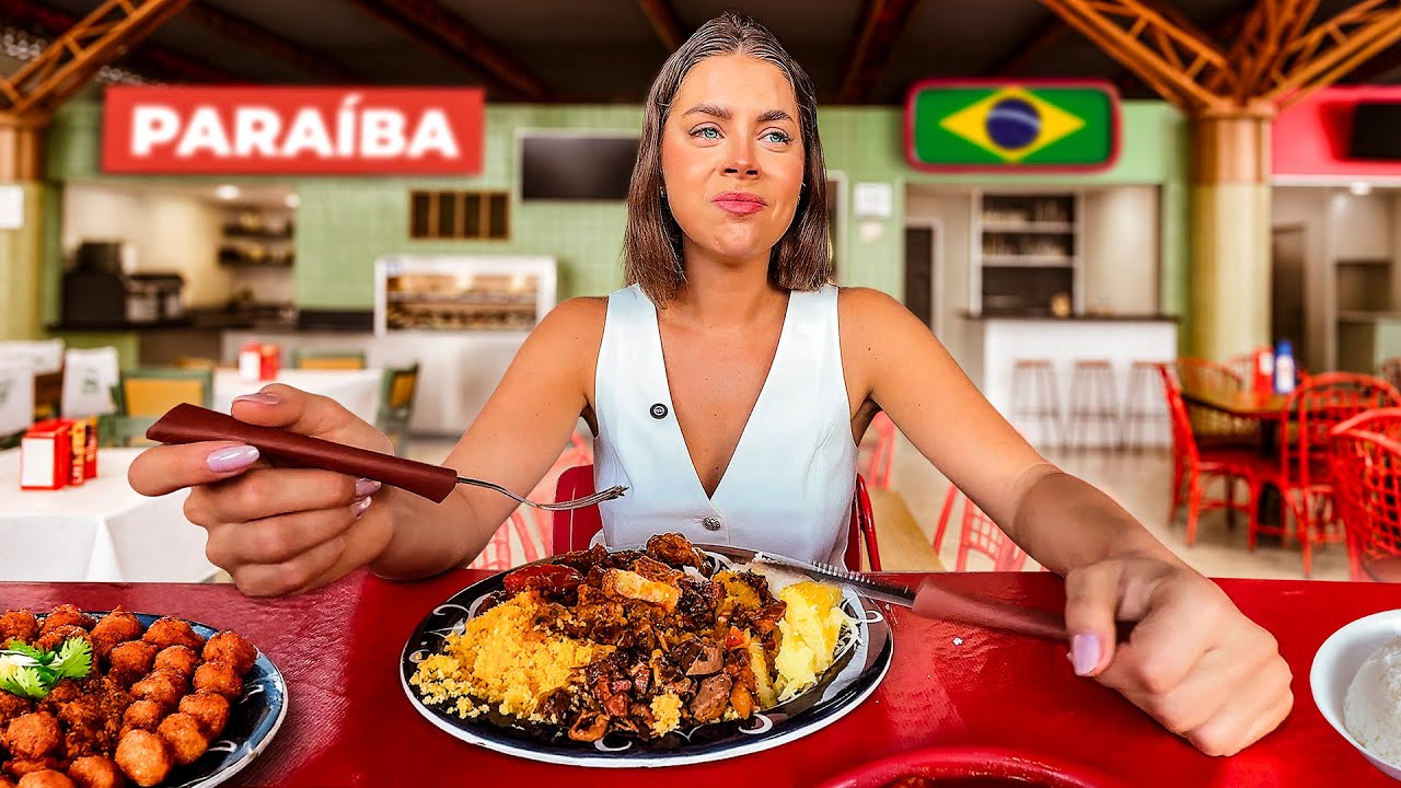 FIZ A GRINGA PROVAR INTESTINO DE BODE EM JOÃO PESSOA - 🇧🇷