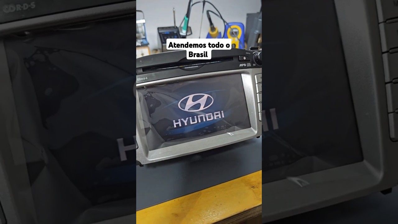 Conserto da tela de toque da central multimida Hyundai Ix35, observe a qualidade da peça 🥰 #hyundai