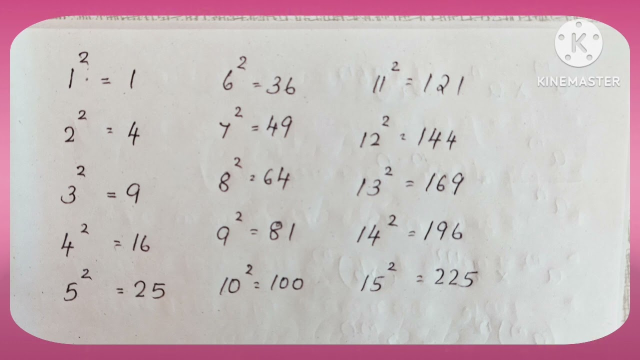 #NUMBER SQUARE #JOYS GORGEOUS PSC REVISION CLASS📐📊📚📐📊📚📐📊📚