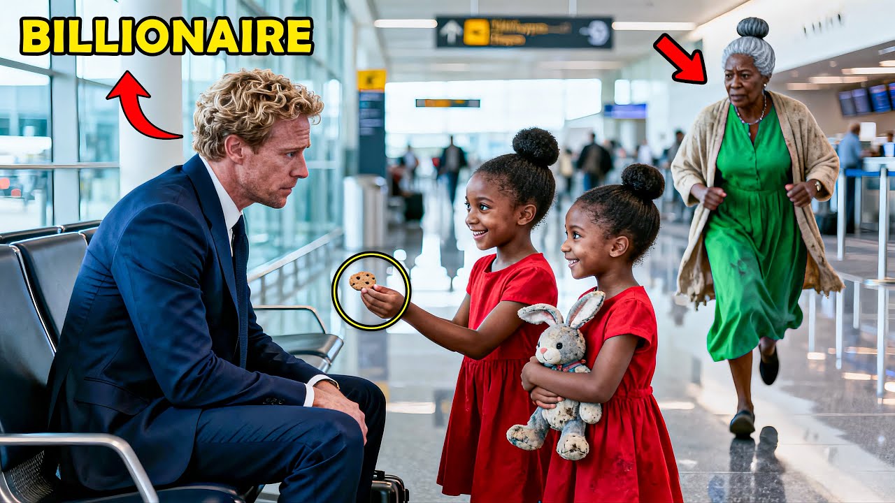 A Sad Billionaire Sat Alone in a Crowded Airport, Until Two Children Ran Up and Called Him an Angel