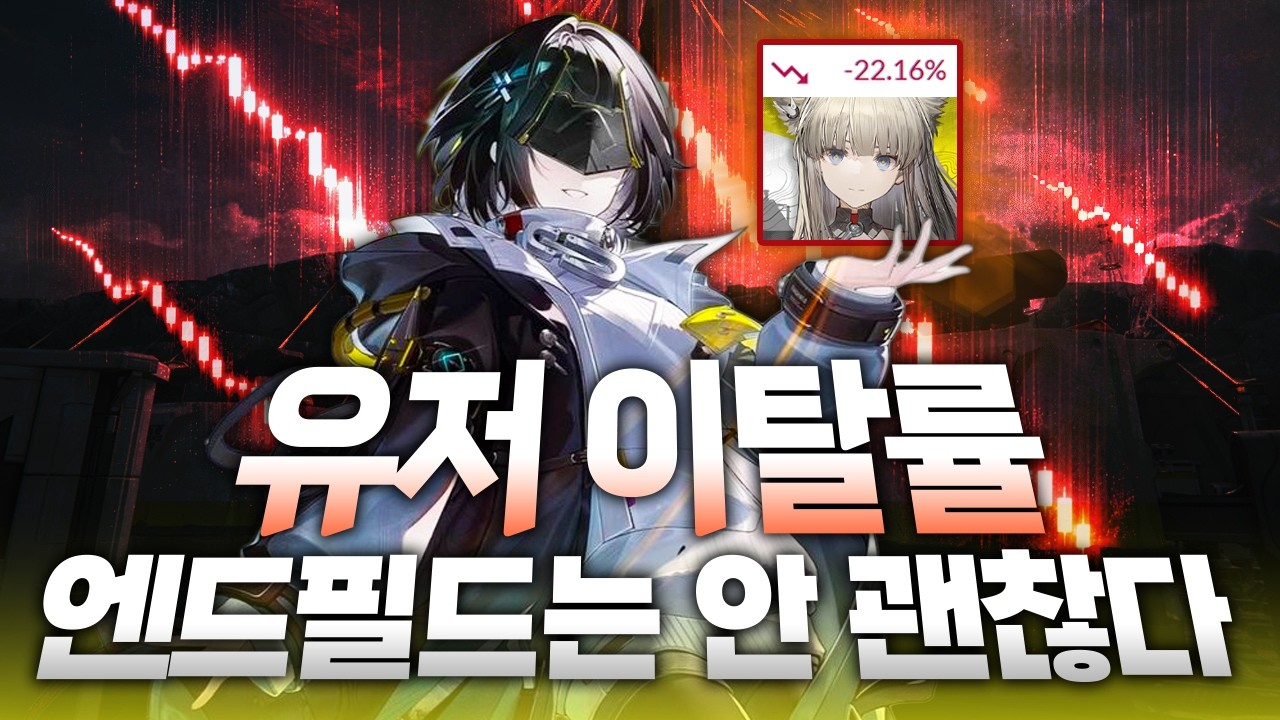 유저이탈률로 알아보는 엔드필드의 초반 한달간 상황