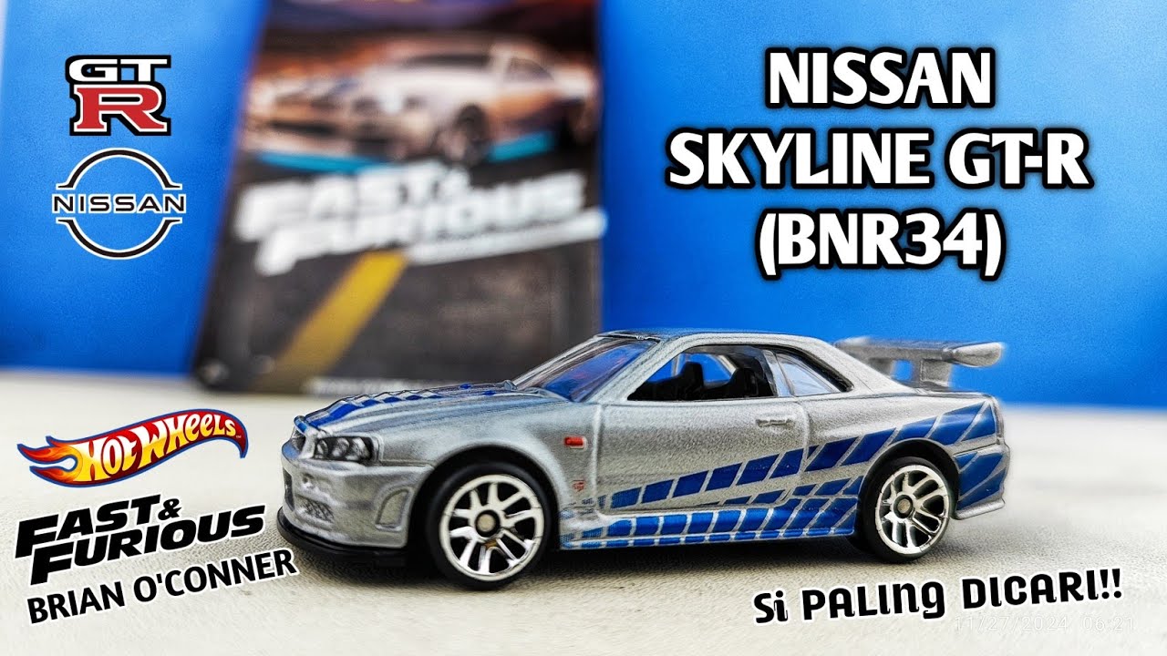 Eps686 Si Paling Primadona NISSAN SKYLINE GT-R (BNR34) HOT WHEELS FAST & FURIOUS BRIAN O'CONNER