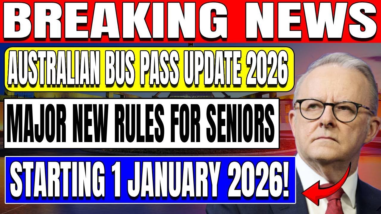 Breaking News: Australian Bus Pass Update 2026  Major New Rules for Seniors Starting 1 January 2026!