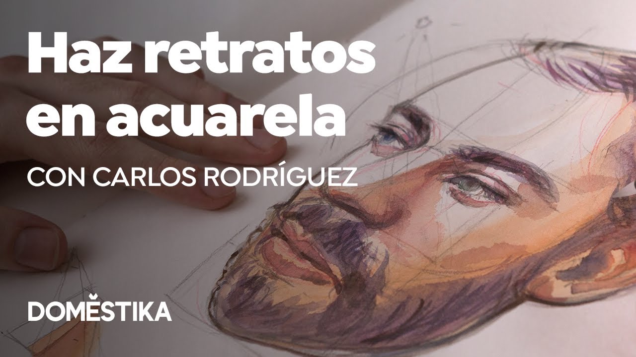 Cuaderno de retratos en acuarela – Curso online de Carlos Rodríguez Casado