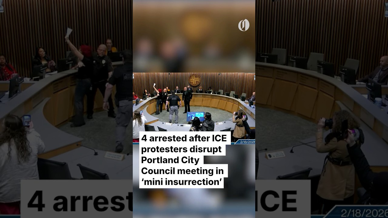 4 arrested after ICE protesters disrupt Portland City Council meeting in &lsquo;mini insurrection&rsquo;