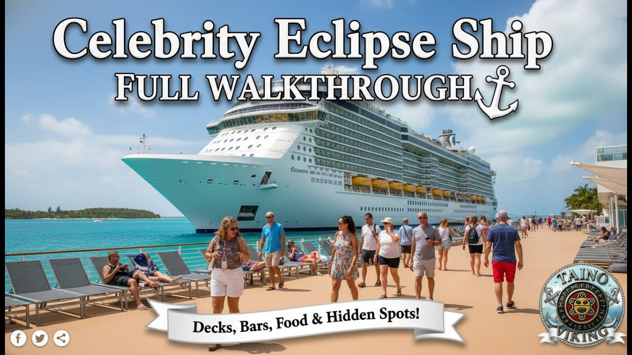 Celebrity Eclipse Ship Full Walkthrough 🚢 Decks, Bars, Food | Taino-Viking Annual Thansgiving Cruise