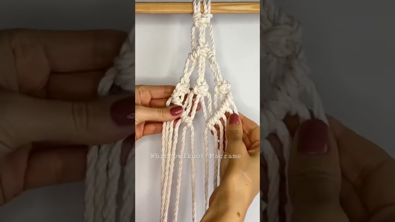 Macrame &ldquo;Drop&rdquo; Pattern / Macrame Ideas Tutorial